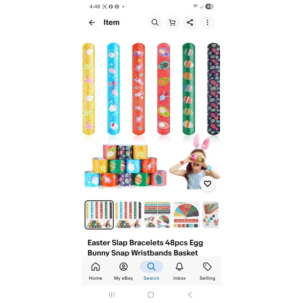 Easter Slap Bracelets 150pcs Egg Chick Snap Wristbands‎ Basket Stuffers
